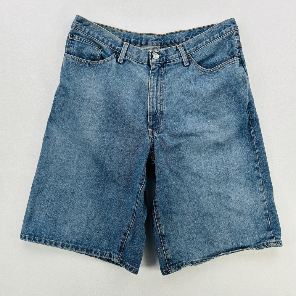 RL Polo Jeans Co Shorts Mens 36 Blue Baggy Denim Hayden Relaxed Fit Casual